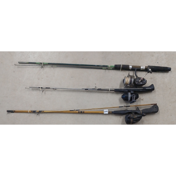LOT OF 3 - FISHING POLES - INCL ZEBCO