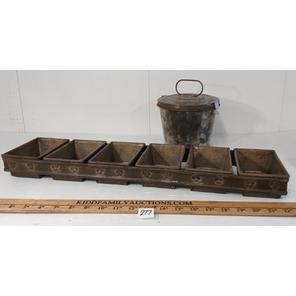 LOT OF 2 - VINTAGE ECKO INDUSTRIAL BAKING PAN & JELLO MOULD