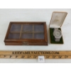 LOT OF 2 - BULOVA ACCUTRON STAINLESS STEEL WRISTWATCH & KING CASE 