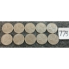 Image 1 : LOT OF 10 - 1968 CDN 25 CENT COINS