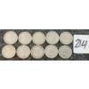 Image 2 : LOT OF 10 - 1954 CDN 10 CENT COINS