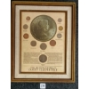 Image 1 : PRE DECIMAL COINAGE OF QUEEN ELIZABETH II - FRAMED