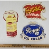 Image 1 : LOT OF 3 - CARDBOARD STORE DISPLAYS - INCL ROYAL ICE CREAM & SILVERWOOD'S