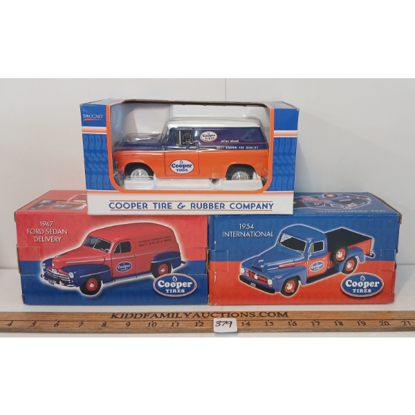 LOT OF 3 - LIBERTY CLASSICS & SPECAST COOPER TIRES DIECAST COIN BANKS