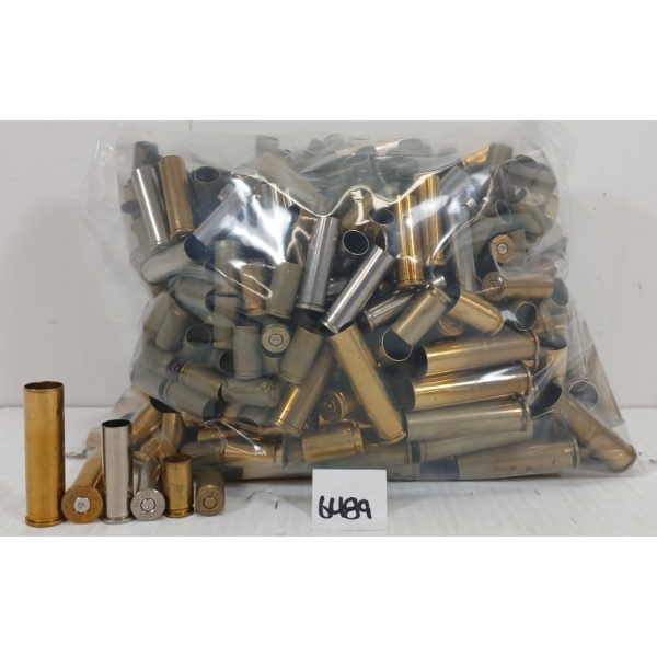 BRASS: QTY OF MISC MIXED BRASS - INCL .357 MAG, 9MM LUGER, ETC - 7LBS 