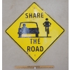 Image 1 : SHARE THE ROAD - SINGLE SIDED METAL SIGN