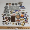Image 1 : JOB LOT - ENAMEL PINS, BADGES, CAR DECALS, ETC