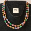Image 1 : MULTI-COLOURED GLASS BEAD NECKLACE