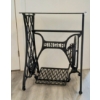 CAST IRON SINGER TREADLE W/ GLASS TABLE TOP
