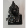 Image 7 : "MAN HOISTING SEAL" BY LUCASSIE - STONE & WOOD