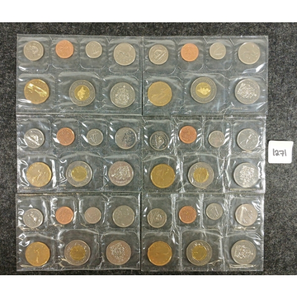 LOT OF 6 - 1999 & 2000 RCM UNCIRCULATED PROOF SETS