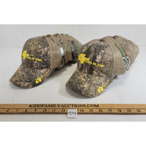 LOT OF 12 - REALTREE GOLD TIP ADJ CAPS