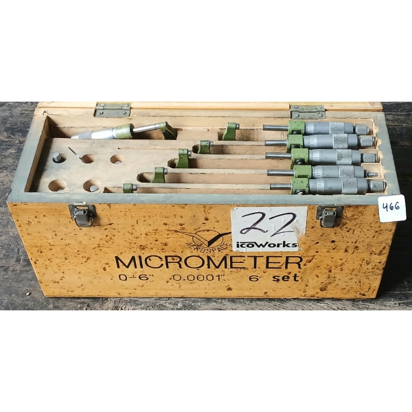 AEROSPACE 0 - 6IN MICROMETER SET