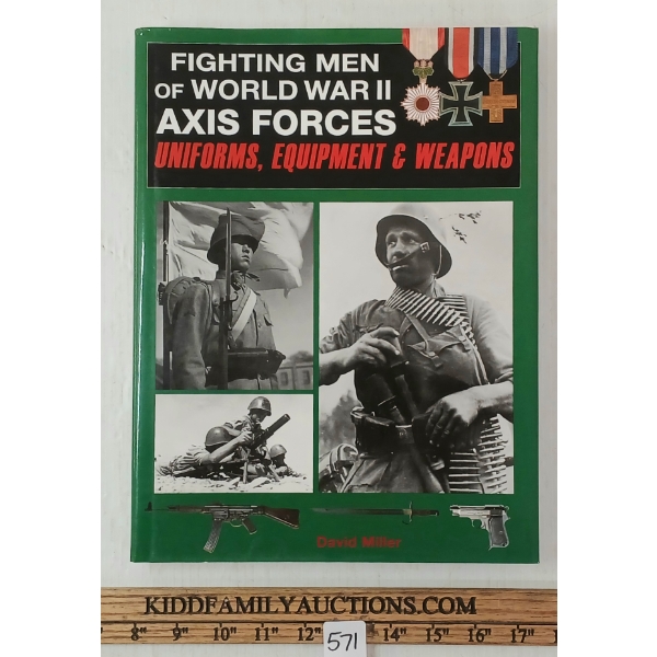 "FIGHTING MEN OF WWII AXIS FORCES: UNIFORMS, EQUIPMENT & WEAPONS" BY DAVID MILLER - 1ST EDITION
