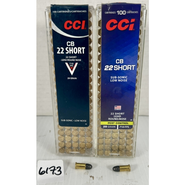 AMMO: 99X CCI .22 SHORT 29GR. LRN