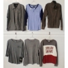 Image 1 : LOT OF 6 - MEN'S SHIRTS, SWEATSHIRT & LIGHT JACKETS - MFG BRIXTON, WESC, RAGWEAR, ETC