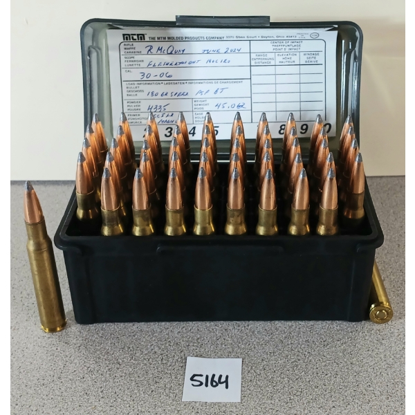 AMMO: 50X MIXED .30-06 SPRG - 180GR - PSP BT - RELOADS 