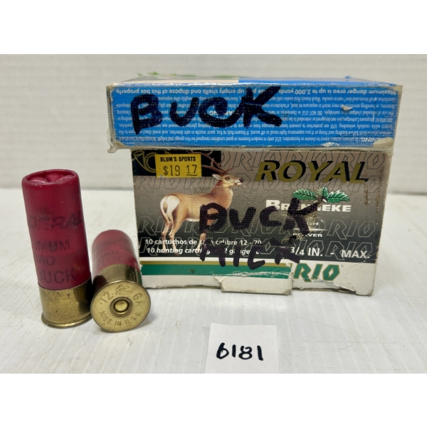 AMMO: 17X 12 GA 2 3/4 IN MIXED BUCK SHOT