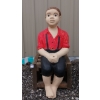 Image 3 : LITTLE BOY FISHING - CONCRETE STATUE