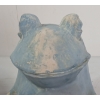 Image 9 : LOT OF 2 - CEMENT PIG & FROG GARDEN STATUES