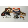 Image 1 : LOT OF 3 - TROLLING SPEED INDICATOR, SHAKESPEARE REEL & HEDDON DOWAGIAC LURE
