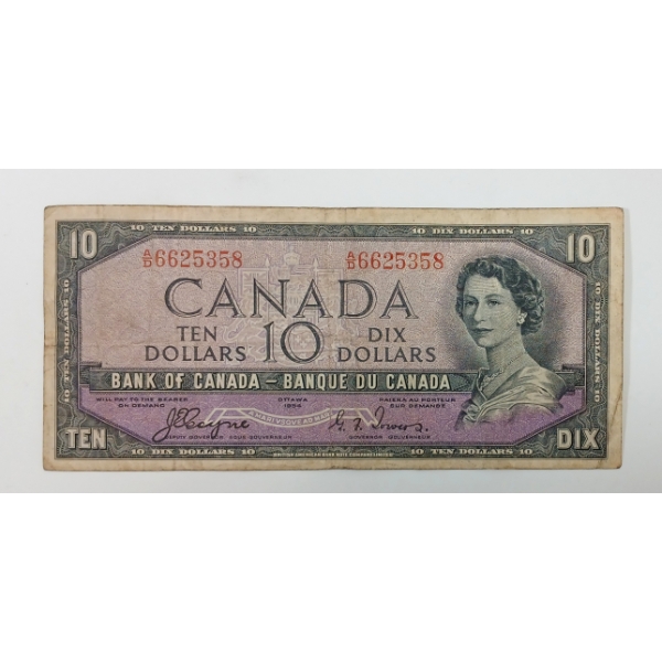 1954 CDN $10 BANKNOTE