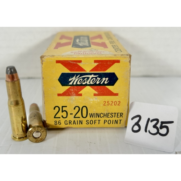 AMMO: APPROX 45X WINCHESTER .25-20 WIN - 86 GR SP
