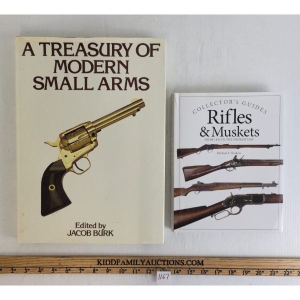 LOT OF 2 - "A TREASURY OF MODERN SMALL ARMS" & "RIFLES & MUSKETS" - HARDCOVERS