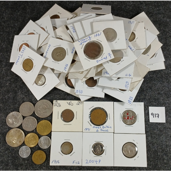 JOB LOT - CDN & US. COINS - INCL 1, 10, 25 CENT, ETC
