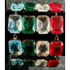 Image 3 : LOT OF 2 - VINTAGE ARMANI COLOURED STONE BRACELETS