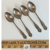 Image 1 : LOT OF 4 - WWII GERMAN WAFFEN-SS SILVER PLATED SPOONS