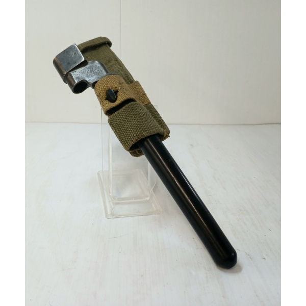 WWII CDN ENFIELD SPIKE BAYONET W/ SCABBARD & FROG