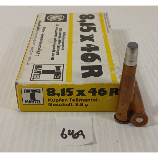 AMMO: 18X SINOXID 8.15X46R - 98GR 