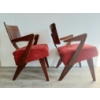 Image 4 : LOT OF 2 - MID-CENTURY MODERN STYLE DANISH LOUNGE CHAIRS 