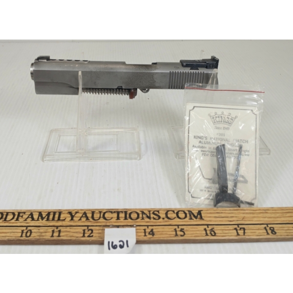 UNMARKED 1911 SLIDE & BARREL W/ SPRING & BUFFER TUBE IN .45ACP