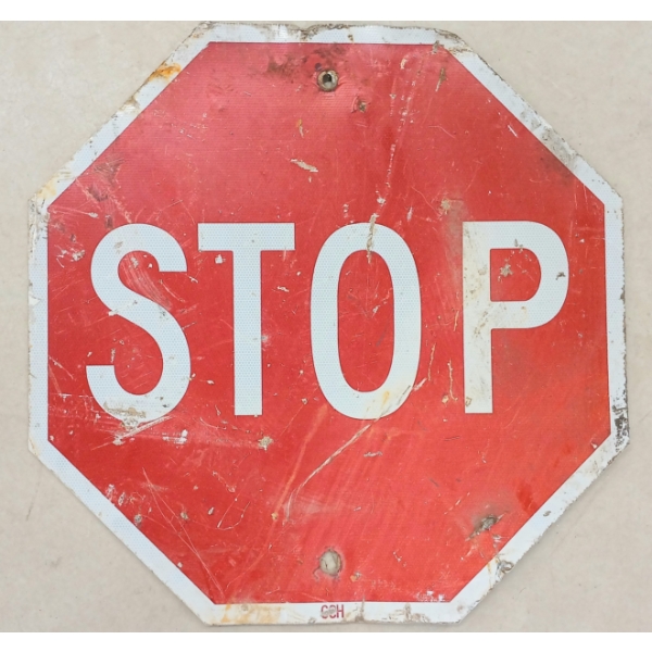STOP SIGN - SINGLE SIDED METAL