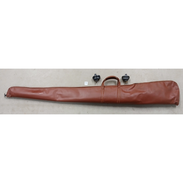 LOT OF 3 - SOFT LONG GUN CASE & MASTER GUN LOCKS