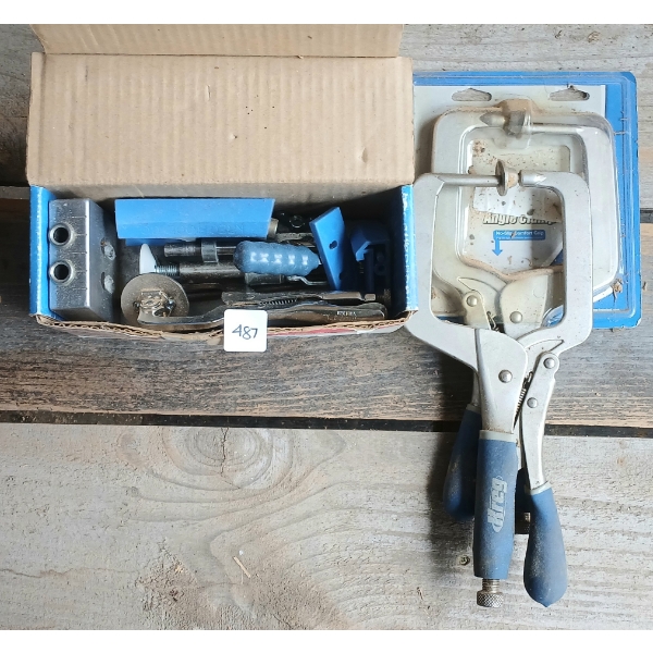 LOT OF 3 - KREG JIG & 2X C CLAMPS