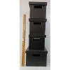 Image 1 : LOT OF 4 - LEATHER STORAGE BOXES