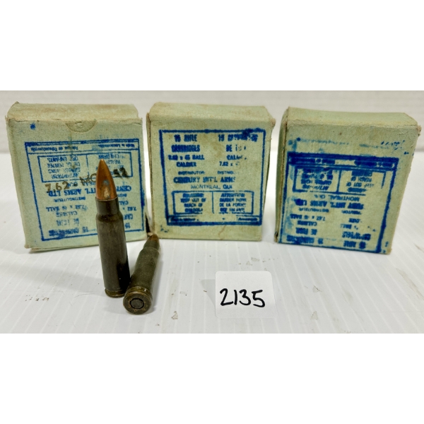 AMMO: 45X 7.62X45 MM - MILITARY FMJ