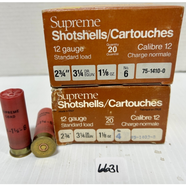 AMMO: 40X 12 GA 2-3/4 IN - #4 & #6