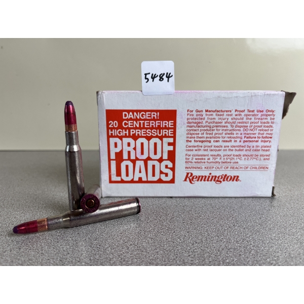 PROOF LOAD: 20X REMINGTON .30-06 220 GR. 