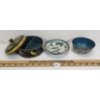 Image 2 : LOT OF 3 - CHINESE CLOISONNE ENAMEL DISHES - INCL ASHTRAY