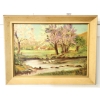 Image 1 : APPLE BLOSSOM RIVER BY LAURA MILNE - FRAMED OIL ON CANVAS BOARD