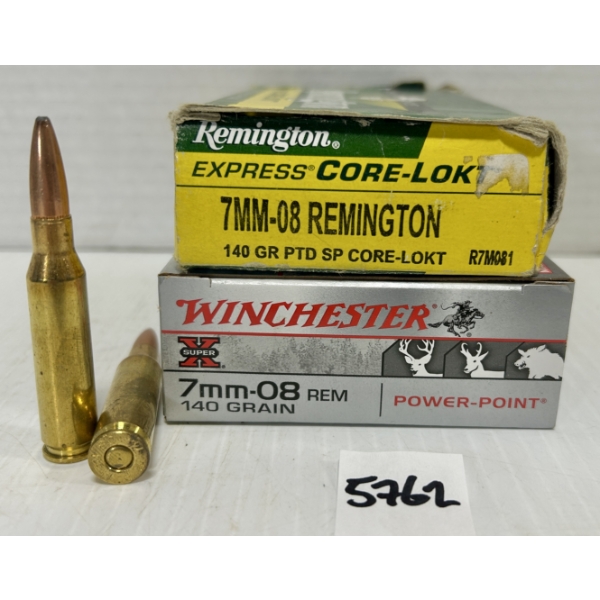 AMMO: 39X 7MM-08 REM - 140 GR SP