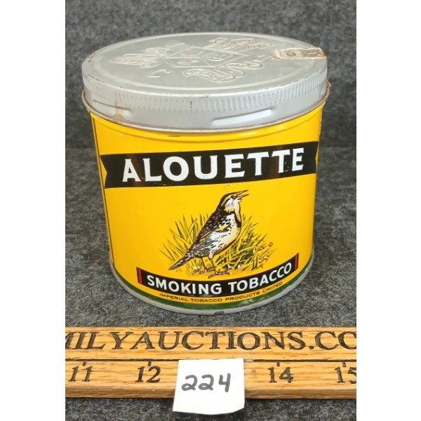 ALOUETTE SMOKING TOBACCO TIN