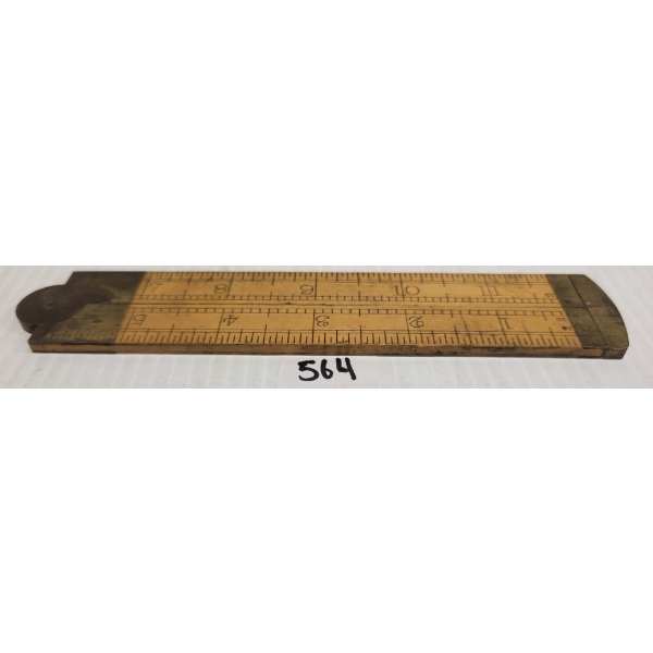 J.RABONE & SONS BRASS RULER