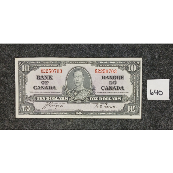 1937 CDN $10 BANKNOTE