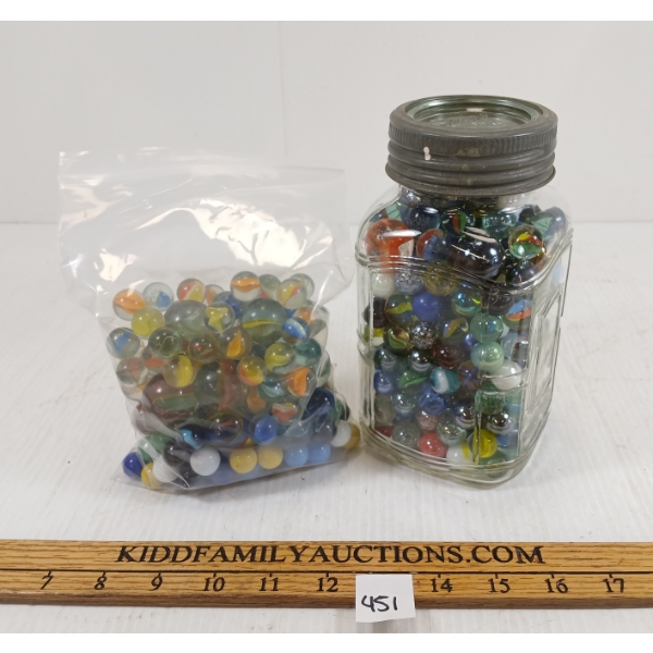 QTY OF COLLECTIBLE MARBLES