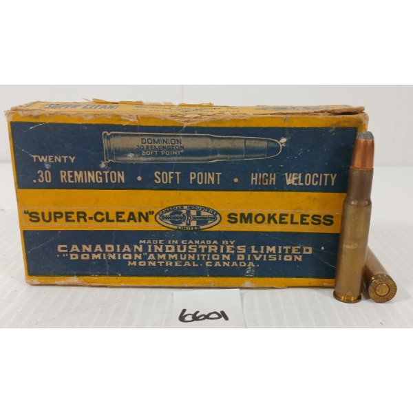 AMMO: 20X CIL .30 REM - 170GR - SP